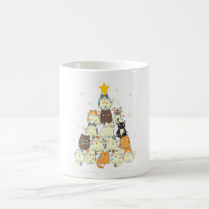 Taza De Café Sips y Pegatinas - Mug de vibraciones gatas puras