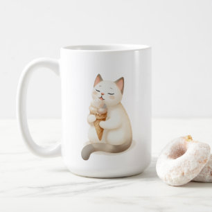 Taza De Café Sips y Scoops Cat con helado