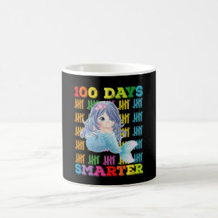 Taza De Café Sirena 100 Días Más Inteligente 100º Día de Escuel