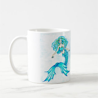 Taza De Café Sirena azul