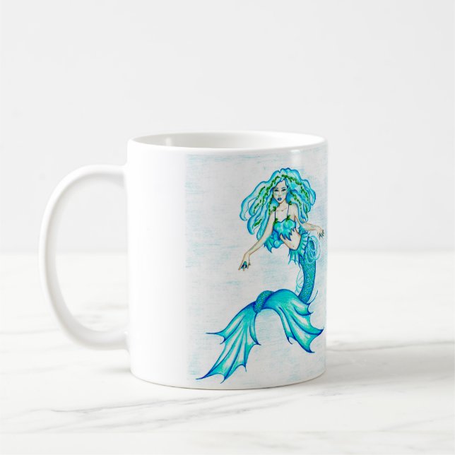 Taza De Café Sirena azul (Izquierda)