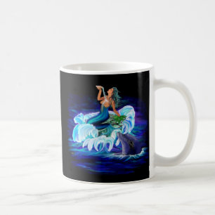 Taza De Café Sirena con delfín