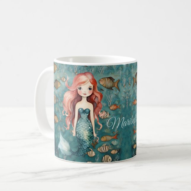 Taza De Café Sirena Cuta (Anverso izquierdo)