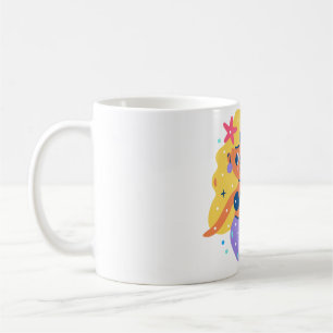 Taza De Café Sirena de aletas rosadas
