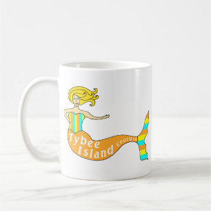 Taza De Café Sirena de la isla de Tybee, Georgia
