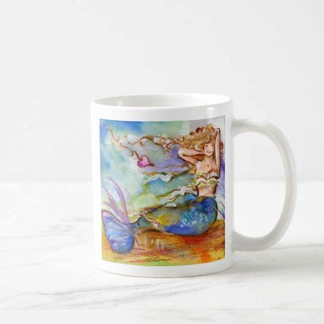 Taza De Café Sirena del corazón (Derecha)