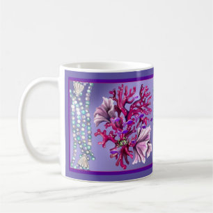 Taza De Café Sirena del océano púrpura
