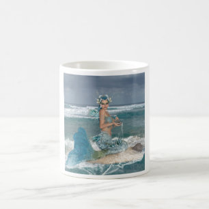 Taza De Café Sirena en roca
