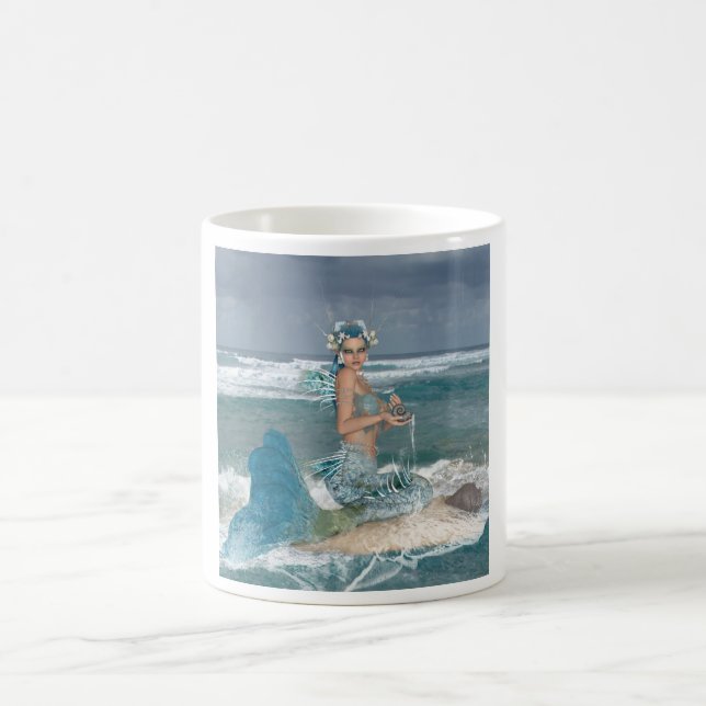 Taza De Café Sirena en roca (Centro)