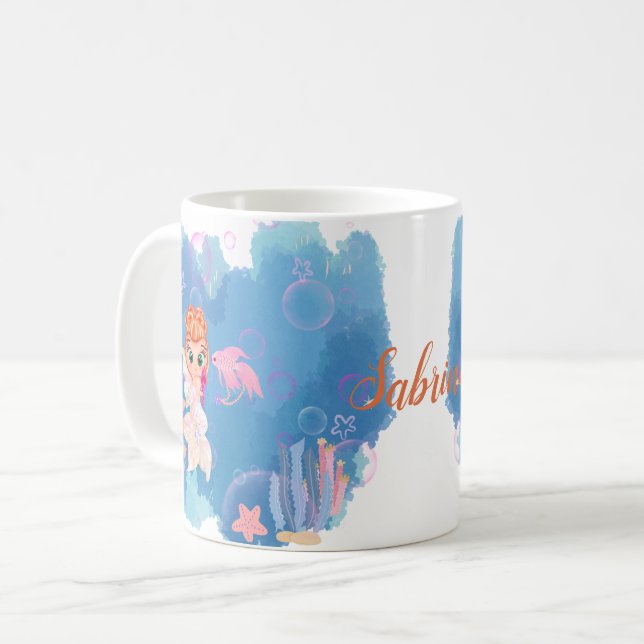 Taza De Café Sirena personalizada (Anverso izquierdo)
