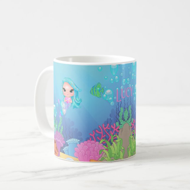 Taza De Café Sirena personalizada (Anverso izquierdo)