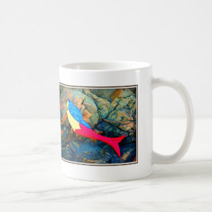 Taza De Café sirena roja y azul