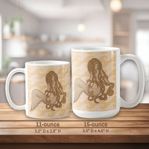 Taza De Café Sirena sentada