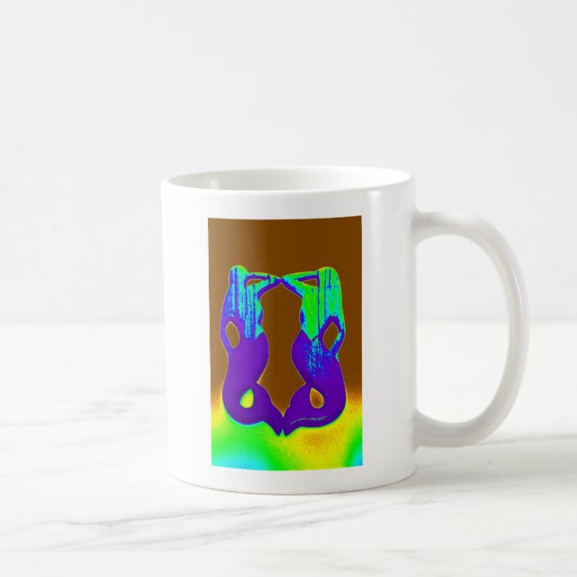 Taza De Café sirenas moradas gemelas (Derecha)