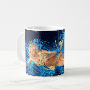 Taza De Café Sirenita de vintage Ocean