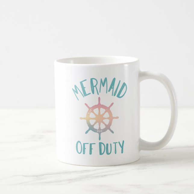 Taza De Café Sirenita fuera de servicio Mug, Mermaid Mug, regal (Derecha)