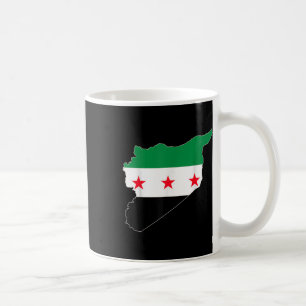 Taza De Café Siria libre Orgulloso Mapa de Corazón de Bandera S