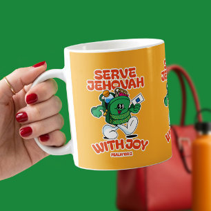Taza De Café Sirve a Jehová con Regocijo – Salmo 100:2