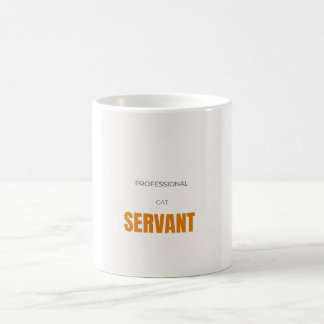 Taza De Café Sirviente Profesional de Gatos Amante Divertido de