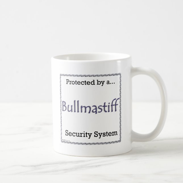 Taza De Café Sistema de seguridad Bullmastiff (Derecha)