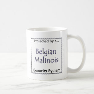 Taza De Café Sistema de seguridad de Malinois del belga