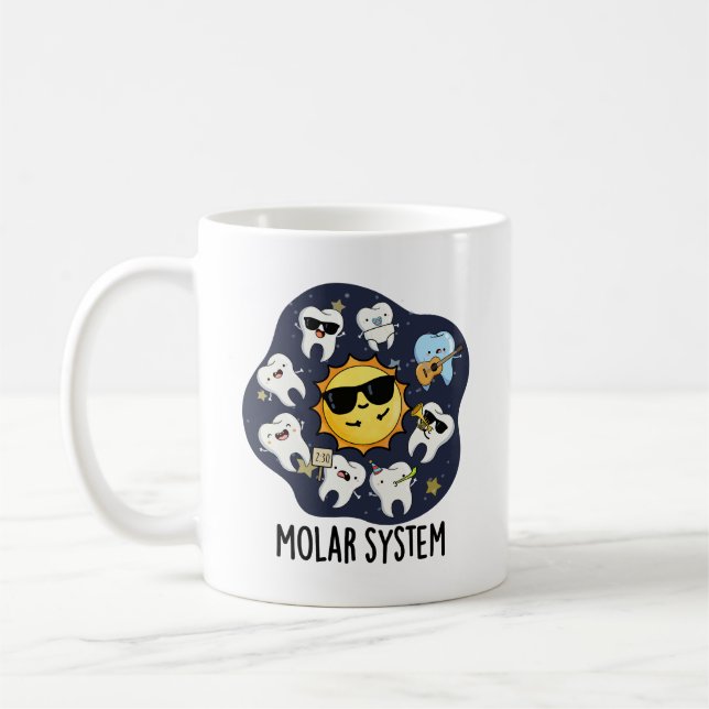 Taza De Café Sistema molar divertida pistola de astronomía dent (Izquierda)