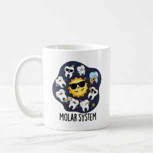 Taza De Café Sistema Molar Divertido Castigo Dental de Astronom