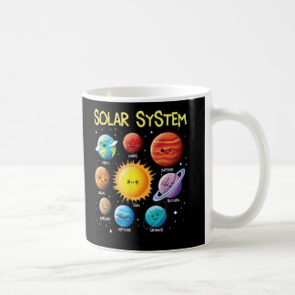 Taza De Café Sistema Solar Cara Planetas Profesora de Ciencias