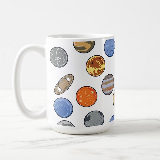 Taza De Café Sistema solar de galaxia espacial (Izquierda)