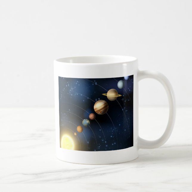 Taza De Café Sistema Solar del espacio (Derecha)