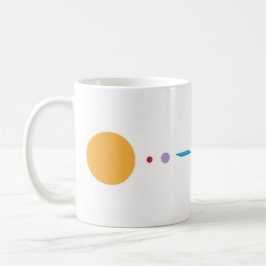 Taza De Café Sistema solar plano