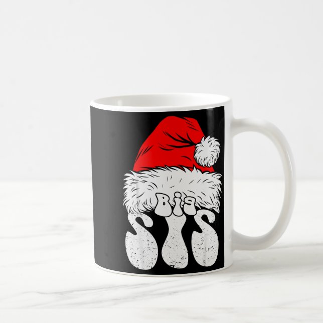 Taza De Café Sister Big Santa Christmas Family Matching Pajamas (Derecha)
