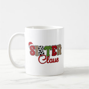 Taza De Café Sister Claus - Diseños de Navidades