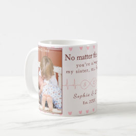 Taza De Café Sisters Custom Photo Mug – Personalized Gift