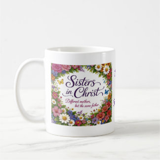 Taza De Café Sisters in Christ Personalized Coffee Mug