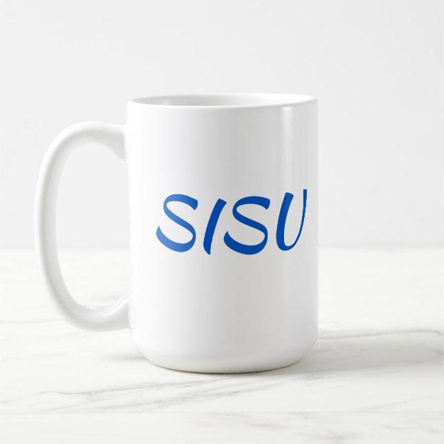 Taza De Café SISU Finlandés Coffee Mug (15 oz) (Izquierda)