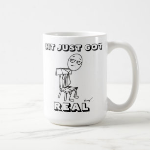 TAZA DE CAFÉ SIT ACABA DE CONSEGUIR UN VERDADERO RATÓN