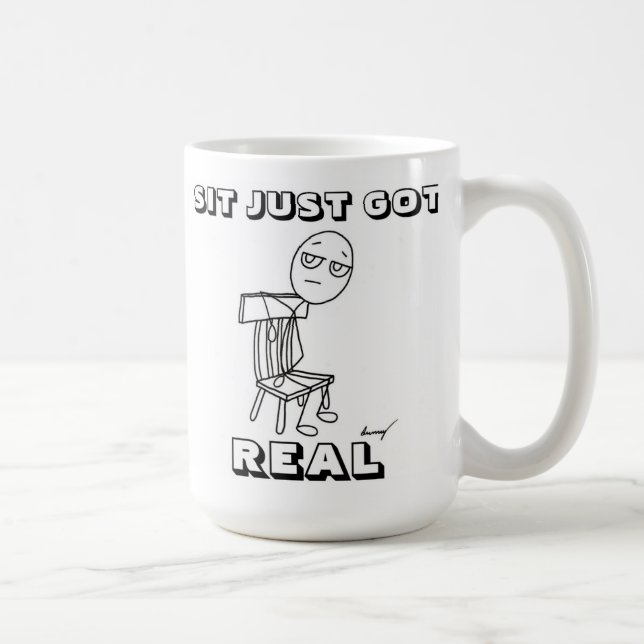 TAZA DE CAFÉ SIT ACABA DE CONSEGUIR UN VERDADERO RATÓN (Derecha)