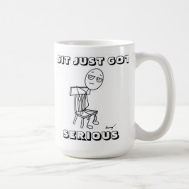 TAZA DE CAFÉ SIT ACABA DE CONSEGUIR UNA GRAVE MAMA