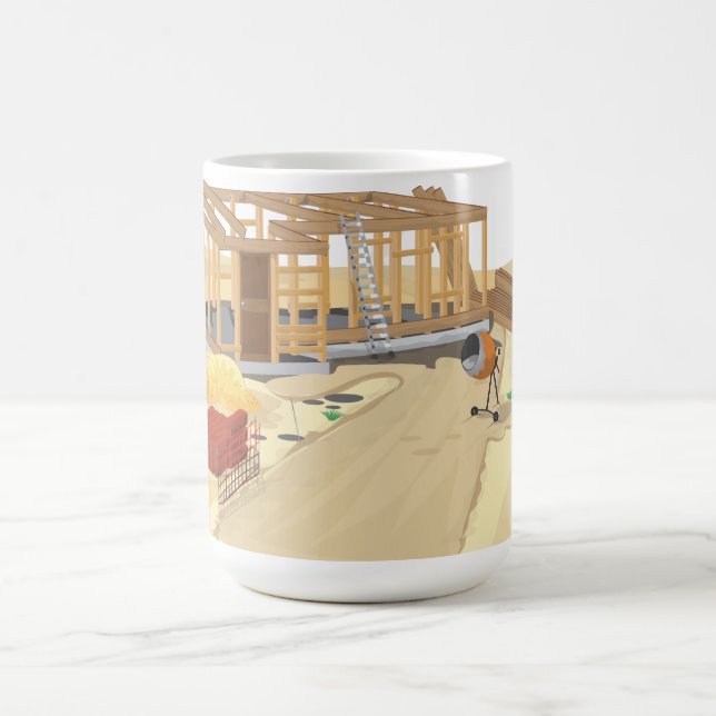 Taza De Café Sitio de Construcción (Centro)