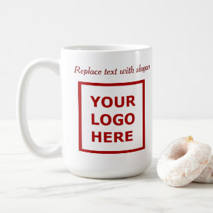 Taza De Café Sitio web de eslogan de logotipo empresarial promo