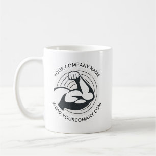 Taza De Café Sitio web de la empresa con logotipo empresarial p