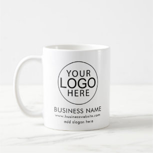 Taza De Café Sitio web del logotipo empresarial del personaliza