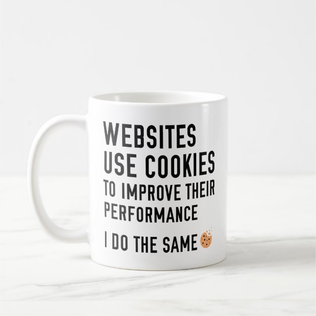 Taza De Café Sitios web usan cookies (Izquierda)