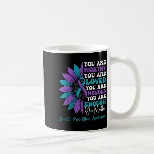 Taza De Café Sitive Motivational Suprt Suicide Prevention Aware (Derecha)