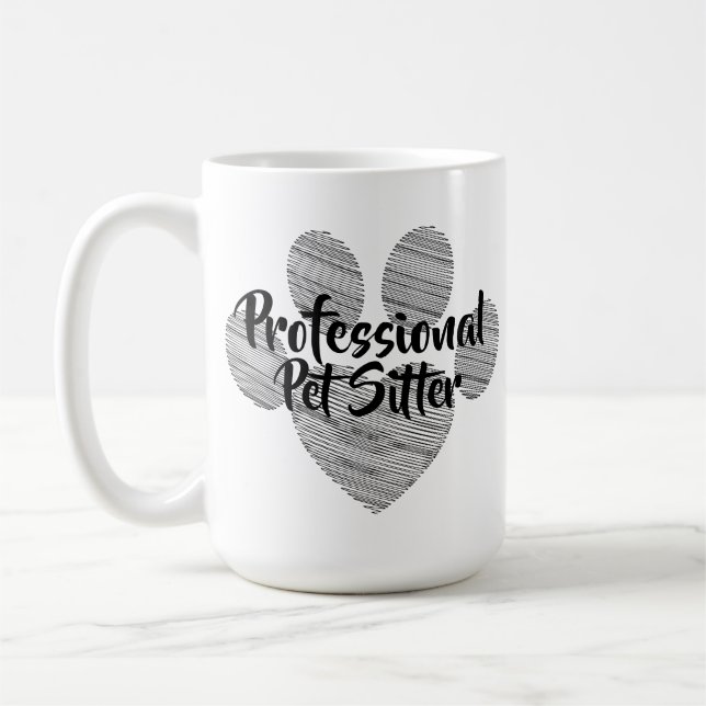 Taza De Café Sitter Mascota profesional (Izquierda)