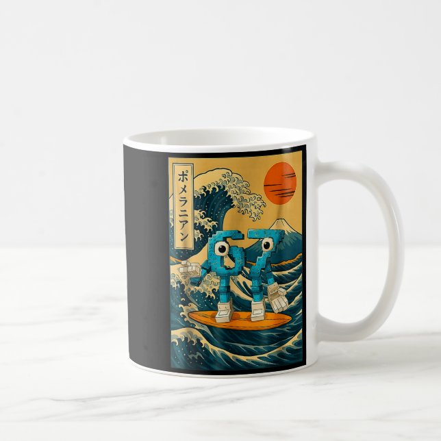 Taza De Café Six Seven 6-7 Japanese Great Wave Off Kanagawa 67  (Derecha)
