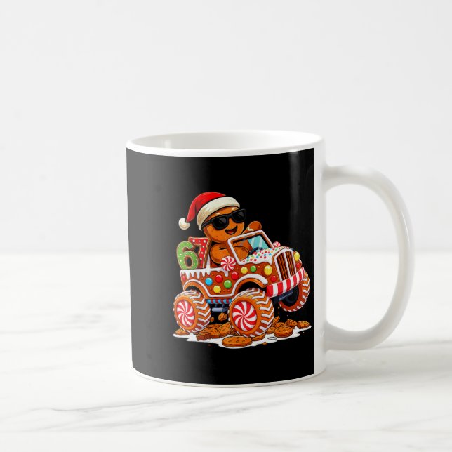 Taza De Café Six Seven 6 7 Monster Truck Gingerbread Man Christ (Derecha)