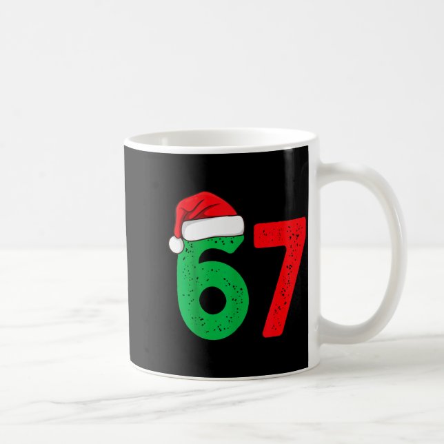 Taza De Café Six Seven Christmas 6 7 Meme Funny Christmas  (Derecha)