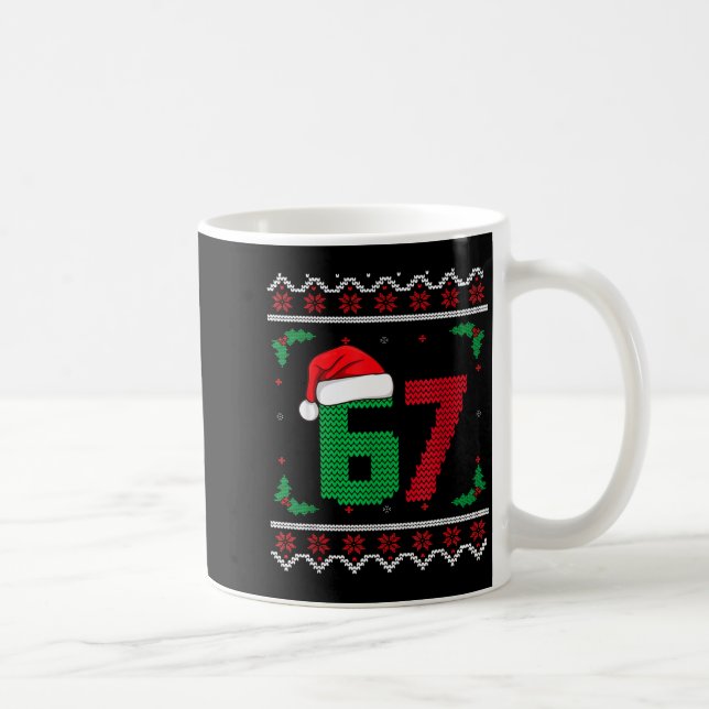 Taza De Café Six Seven Christmas 6 7 Ugly Christmas Sweater  (Derecha)